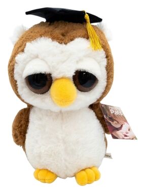 9" People Pals Grad Dreamy Big Eyes Graduation Cap Owl Plush Stuffed Animal 2013